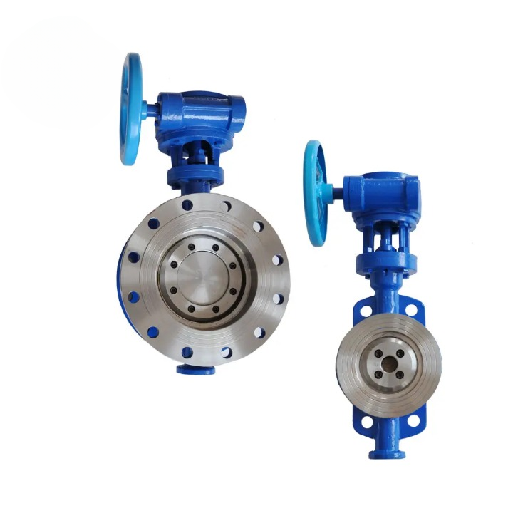FLANGED METAL HARD SEALED DOUBLE ECCENTRIC BUTTERFLY VALVE