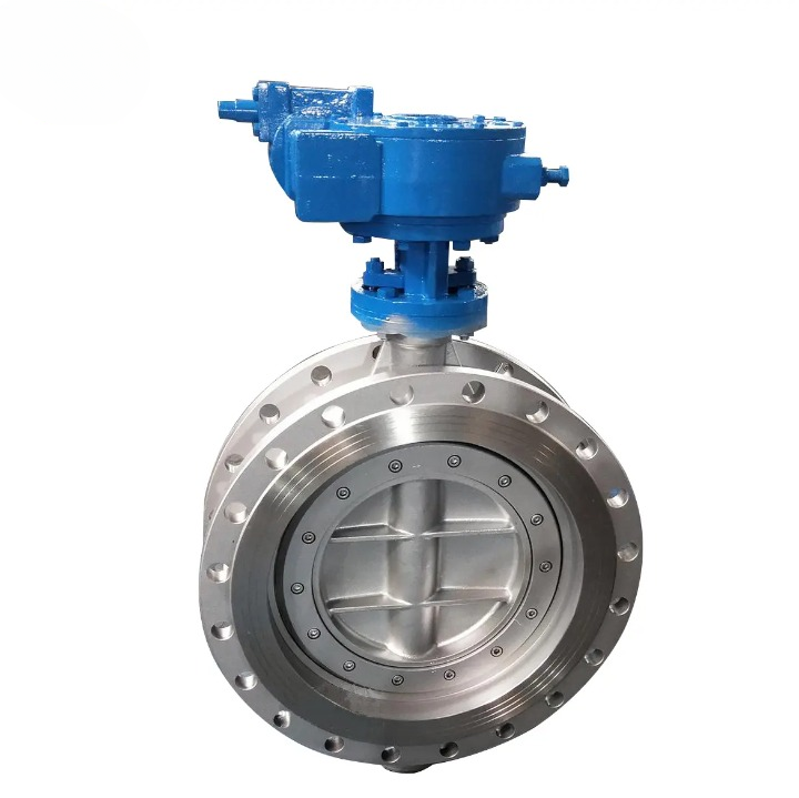 FLANGED STAINLESS STEEL METAL-SEAL OFFSET BUTTERFLY VALVE